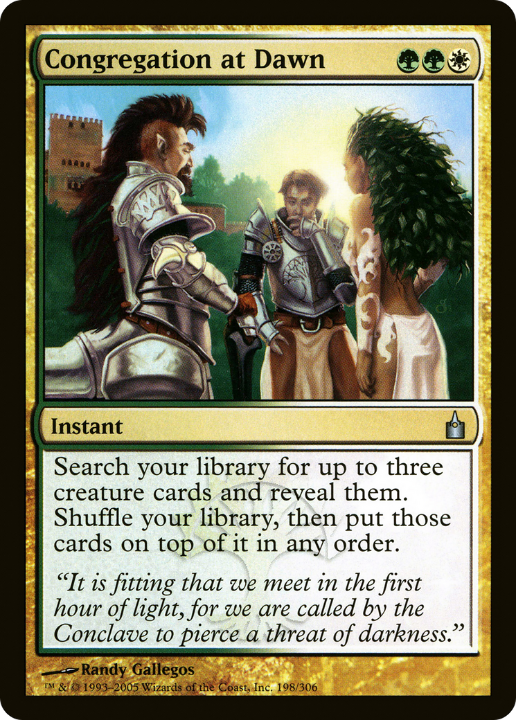 Congregation at Dawn (RAV-198) [Ravnica: City of Guilds]