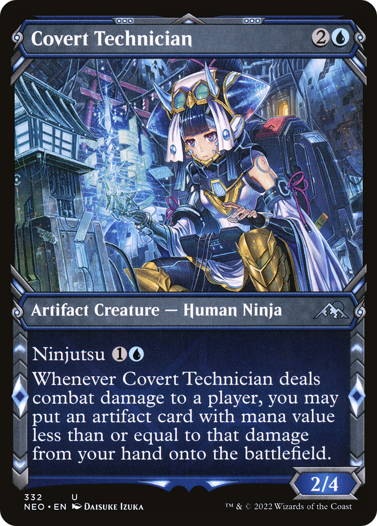 Covert Technician (Showcase) (NEO-332) [Kamigawa: Neon Dynasty]