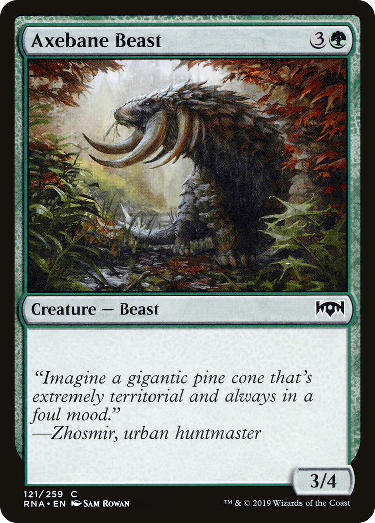 Axebane Beast (RNA-121) [Ravnica Allegiance]