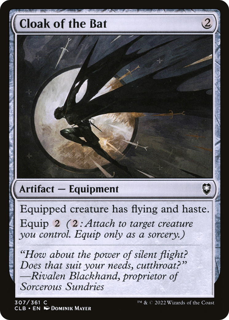Cloak of the Bat (CLB-307) [Commander Legends: Battle for Baldur's Gate]