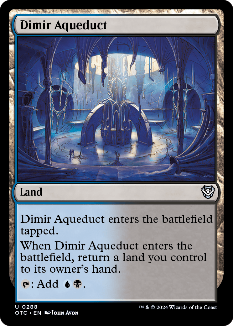 Dimir Aqueduct (OTC-288) [Outlaws of Thunder Junction Commander]