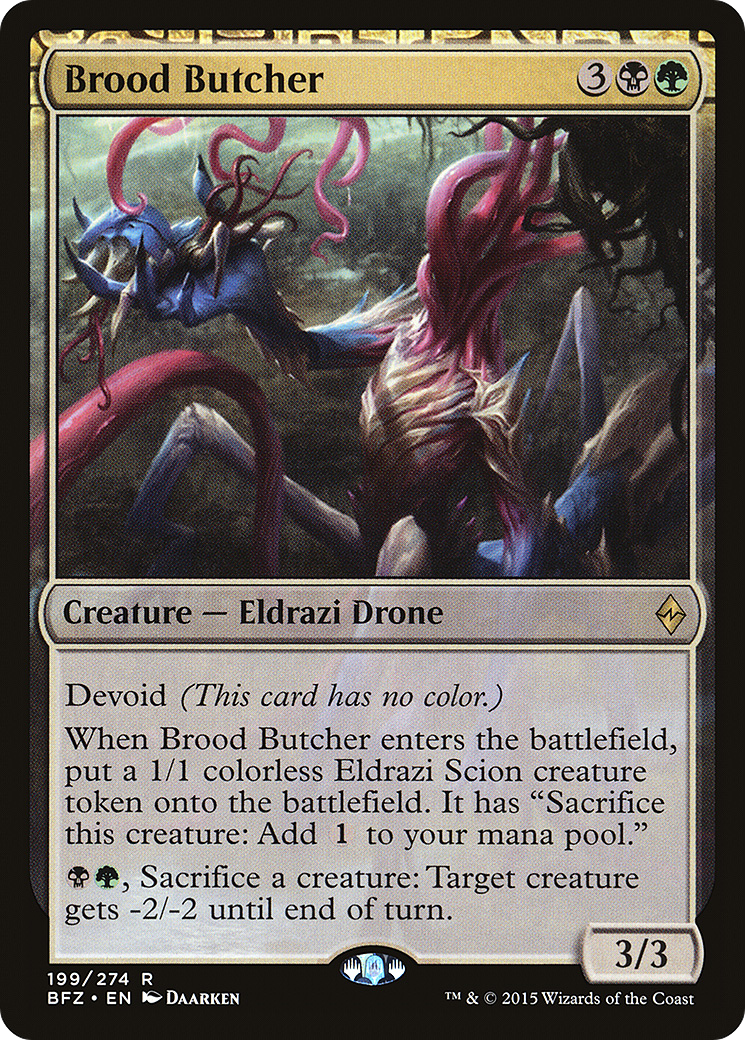 Brood Butcher (BFZ-199) [Battle for Zendikar] Foil