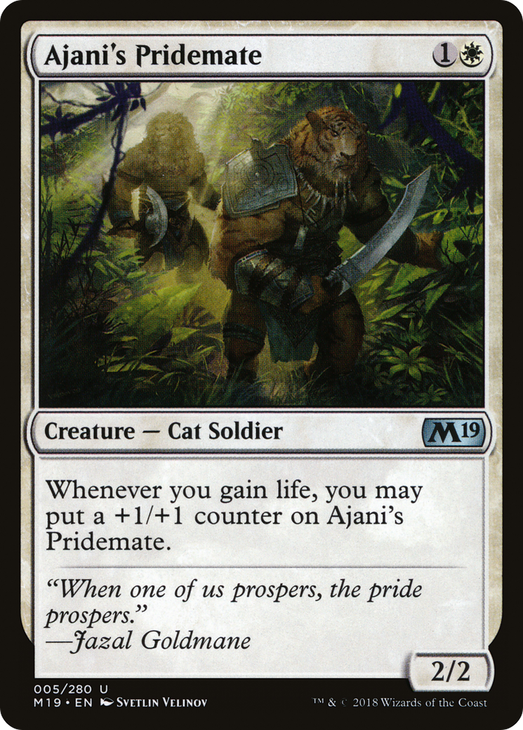 Ajani's Pridemate (M19-005) [Core Set 2019]