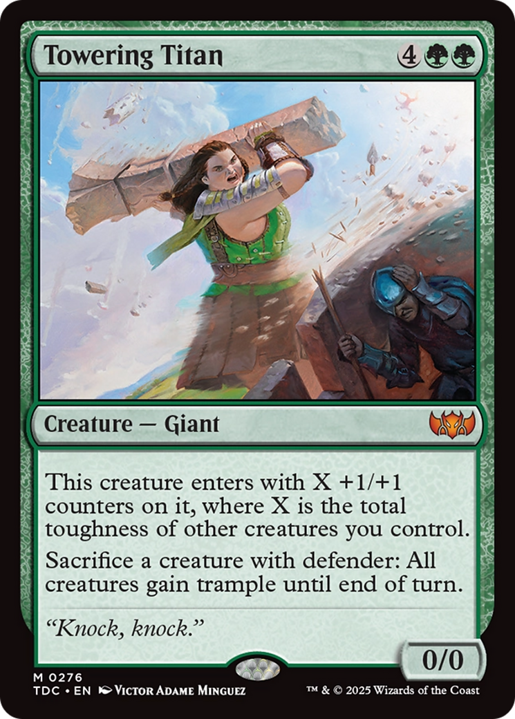 Towering Titan (TDC-276) [Commander: Tarkir: Dragonstorm]