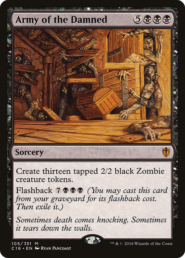 Army of the Damned (C16-105) [Commander 2016]