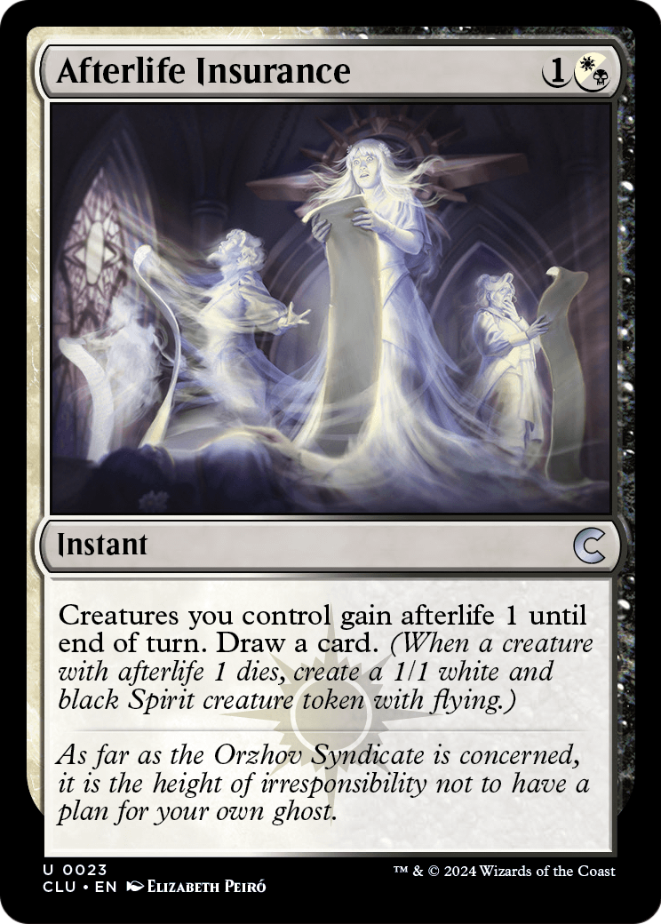 Afterlife Insurance (CLU-023) [Ravnica: Clue Edition]