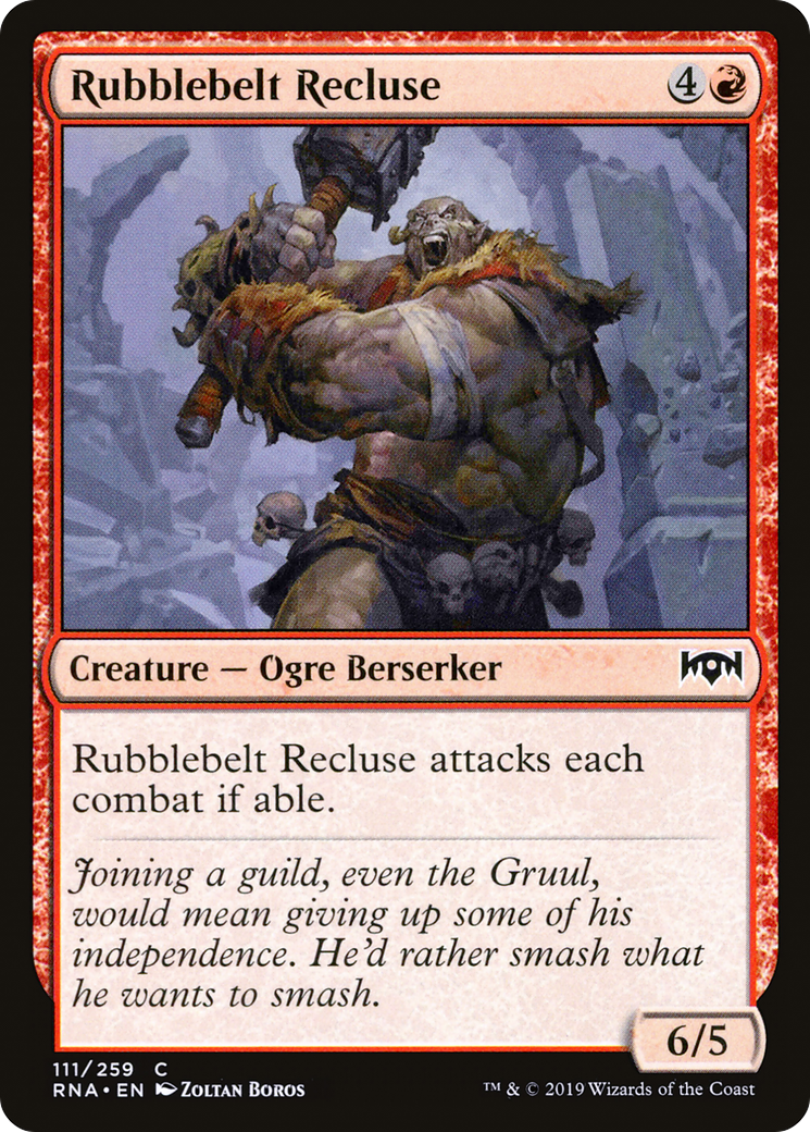 Rubblebelt Recluse (RNA-111) [Ravnica Allegiance] Foil