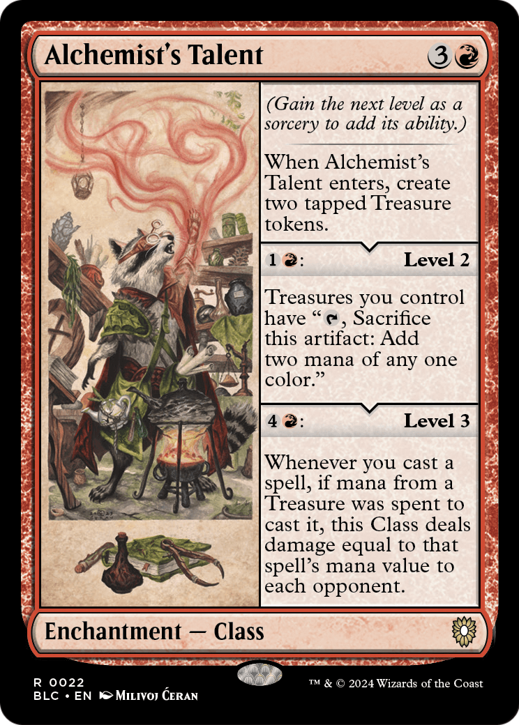 Alchemist's Talent (BLC-022) [Bloomburrow Commander]