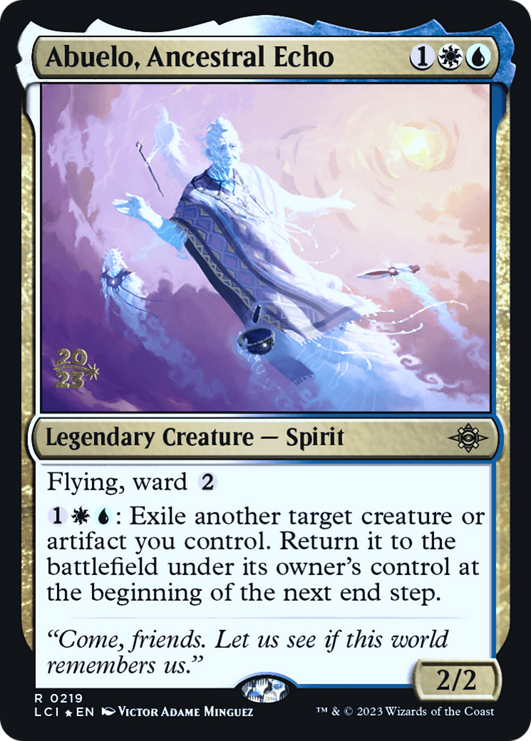 Abuelo, Ancestral Echo (PRE-219) [The Lost Caverns of Ixalan Promos] Foil