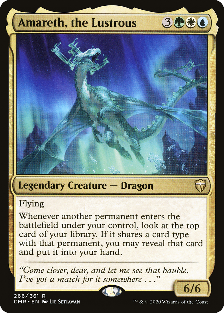 Amareth, the Lustrous (CMR-266) [Commander Legends] Foil