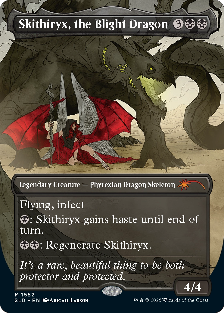 Skithiryx, the Blight Dragon (SLD-1562) (Borderless) [Secret Lair Drop]