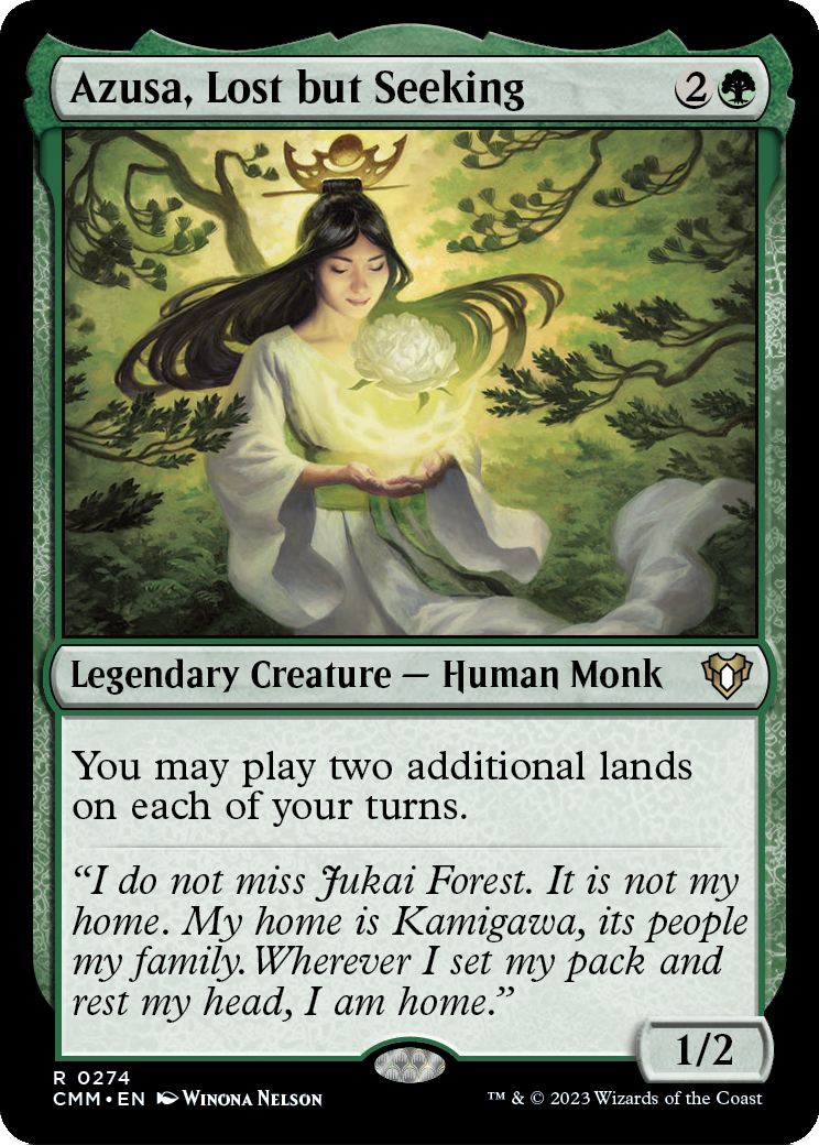 Azusa, Lost but Seeking (CMM-274) [Commander Masters] Foil