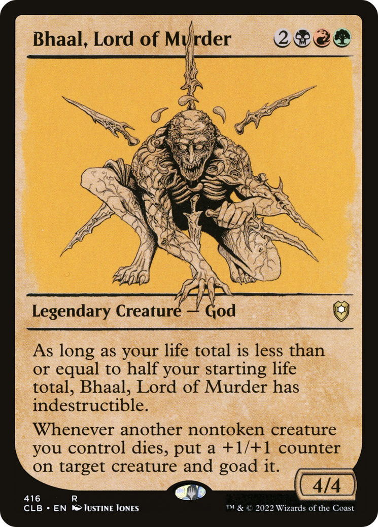 Bhaal, Lord of Murder (Showcase) (CLB-416) [Commander Legends: Battle for Baldur's Gate]