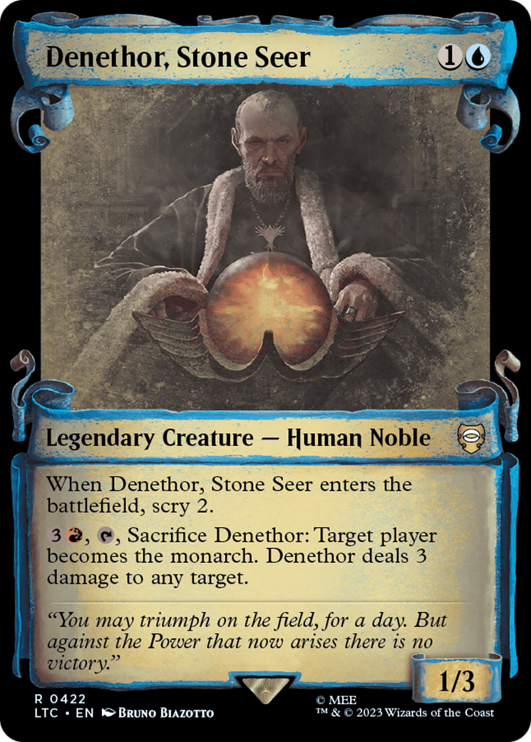 Denethor, Stone Seer (Showcase Scrolls) (LTC-422) [Tales of Middle-earth Commander]