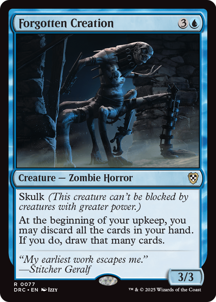 Forgotten Creation (DRC-077) [Commander: Aetherdrift]