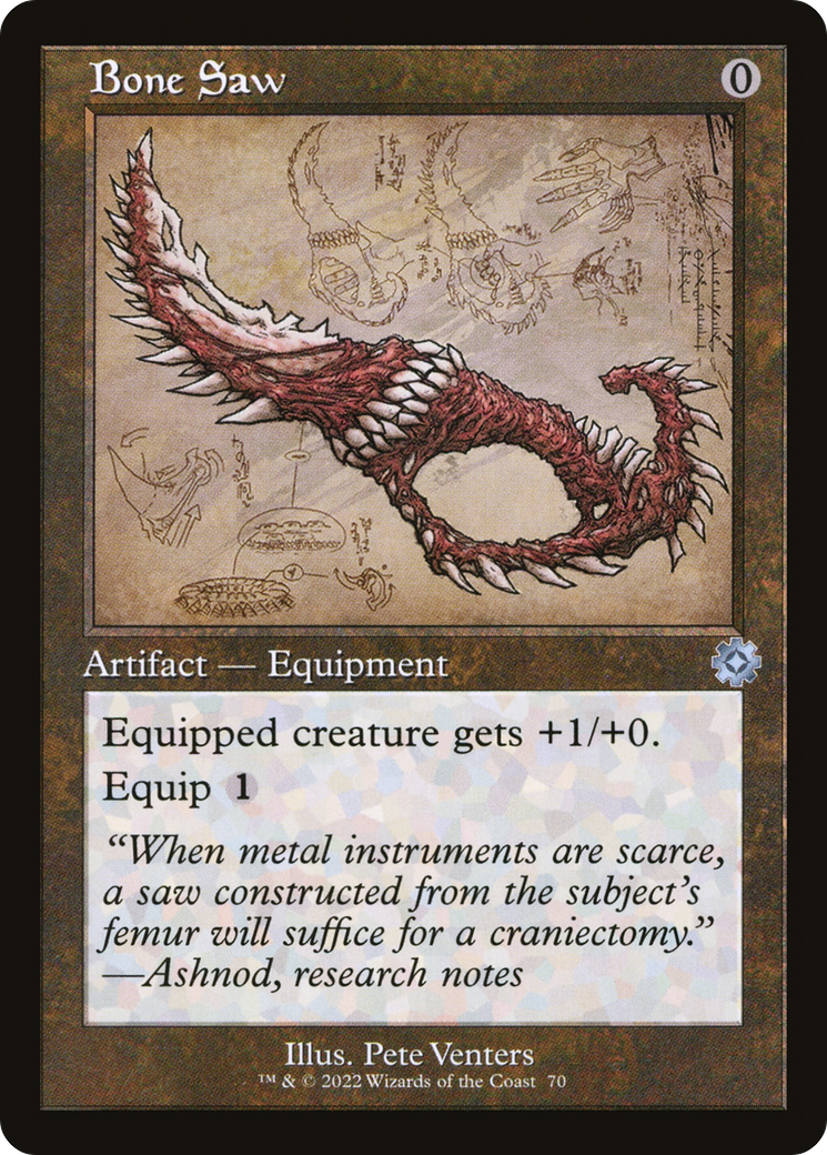 Bone Saw (Schematic) (BRR-070) [The Brothers' War Retro Artifacts] Foil