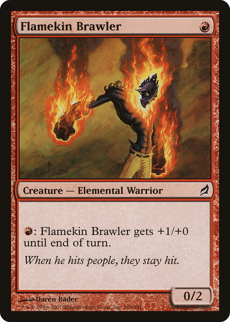 Flamekin Brawler (LRW-166) [Lorwyn] Foil