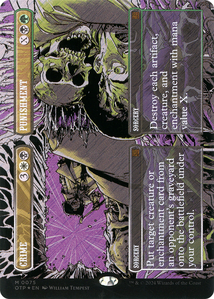 Crime // Punishment (Textured Foil) (OTP-075) (Borderless) [Breaking News] Foil