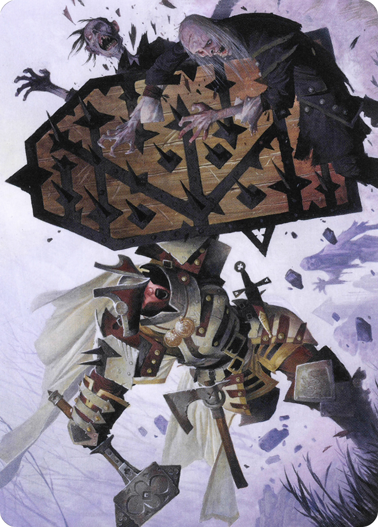 Estwald Shieldbasher // Estwald Shieldbasher (AVOW-009) (Borderless) [Crimson Vow Art Series]