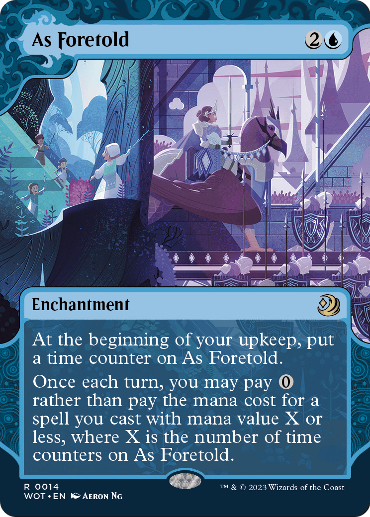 As Foretold (WOT-014) (Showcase) (Borderless) [Wilds of Eldraine: Enchanting Tales] Foil