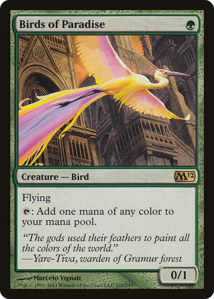 Birds of Paradise (M12-165) [Magic 2012]