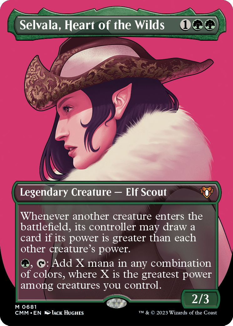 Selvala, Heart of the Wilds (Borderless) (CMM-681) [Commander Masters]