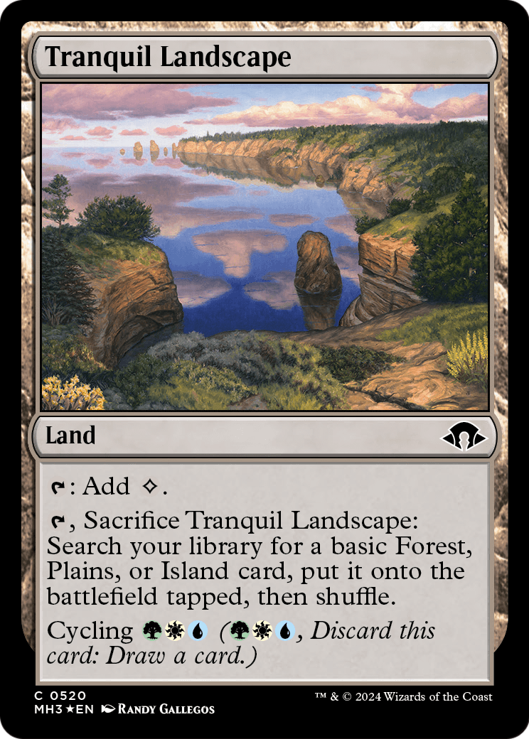 Tranquil Landscape (Ripple Foil) (MH3-520) [Modern Horizons 3] Foil