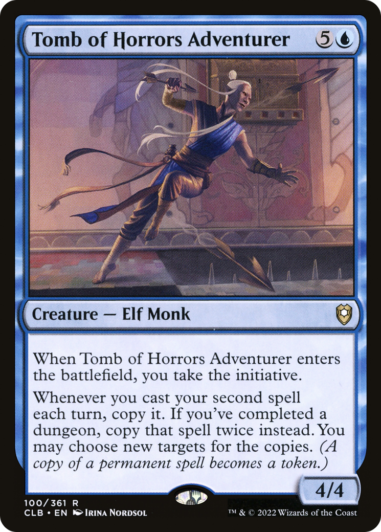 Tomb of Horrors Adventurer (CLB-100) [Commander Legends: Battle for Baldur's Gate] Foil