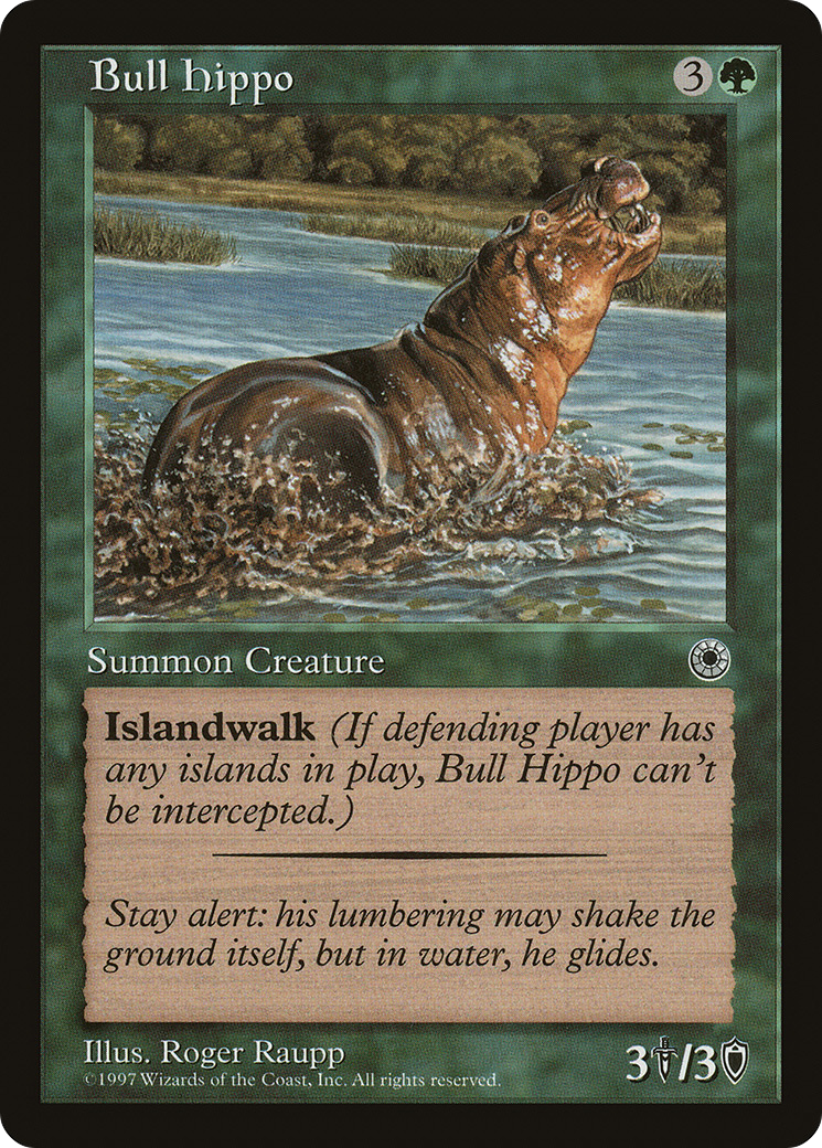 Bull Hippo (Flavor Text) [Portal]