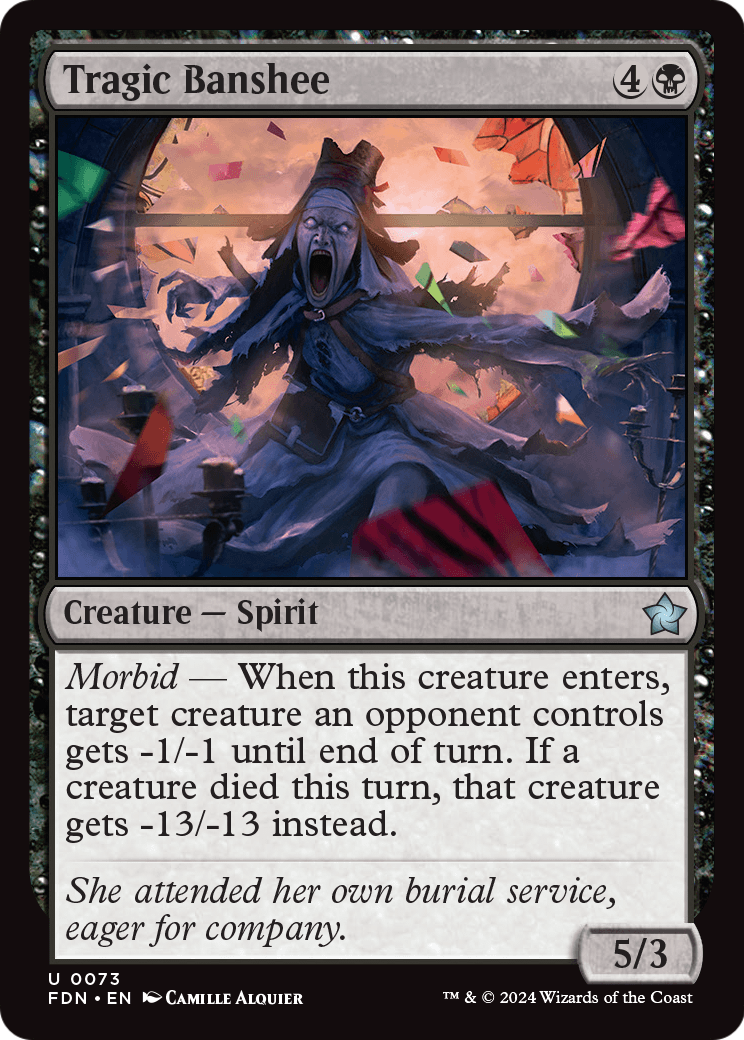 Tragic Banshee (FDN-073) [Foundations] Foil
