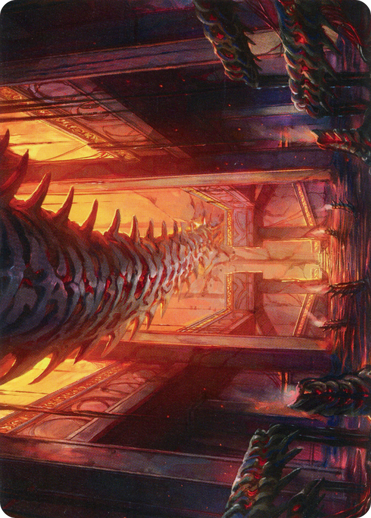 Bloodfell Caves // Bloodfell Caves (AMOM-055) (Borderless) [March of the Machine Art Series]