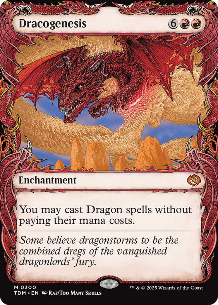 Dracogenesis (TDM-300) (Showcase) [Tarkir: Dragonstorm] Foil