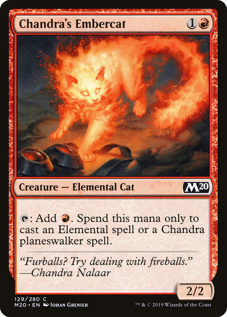 Chandra's Embercat (M20-129) [Core Set 2020] Foil