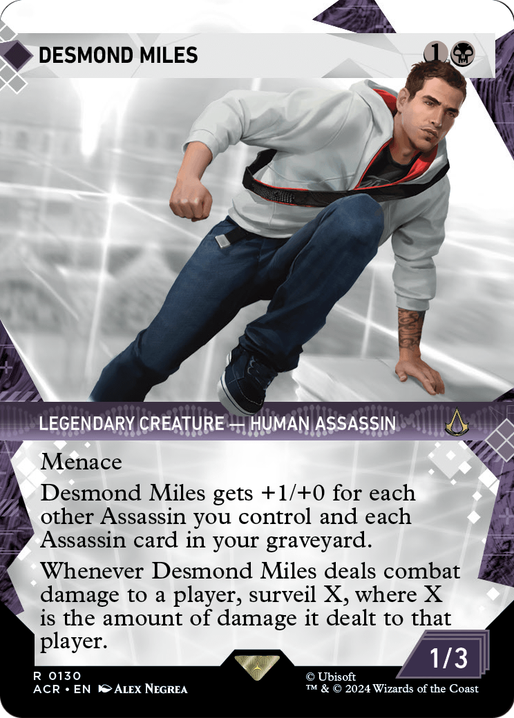 Desmond Miles (Showcase) (ACR-130) (Borderless) [Assassin's Creed]