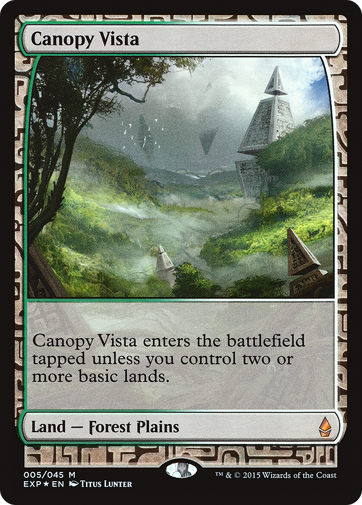 Canopy Vista (EXP-005) [Zendikar Expeditions] Foil