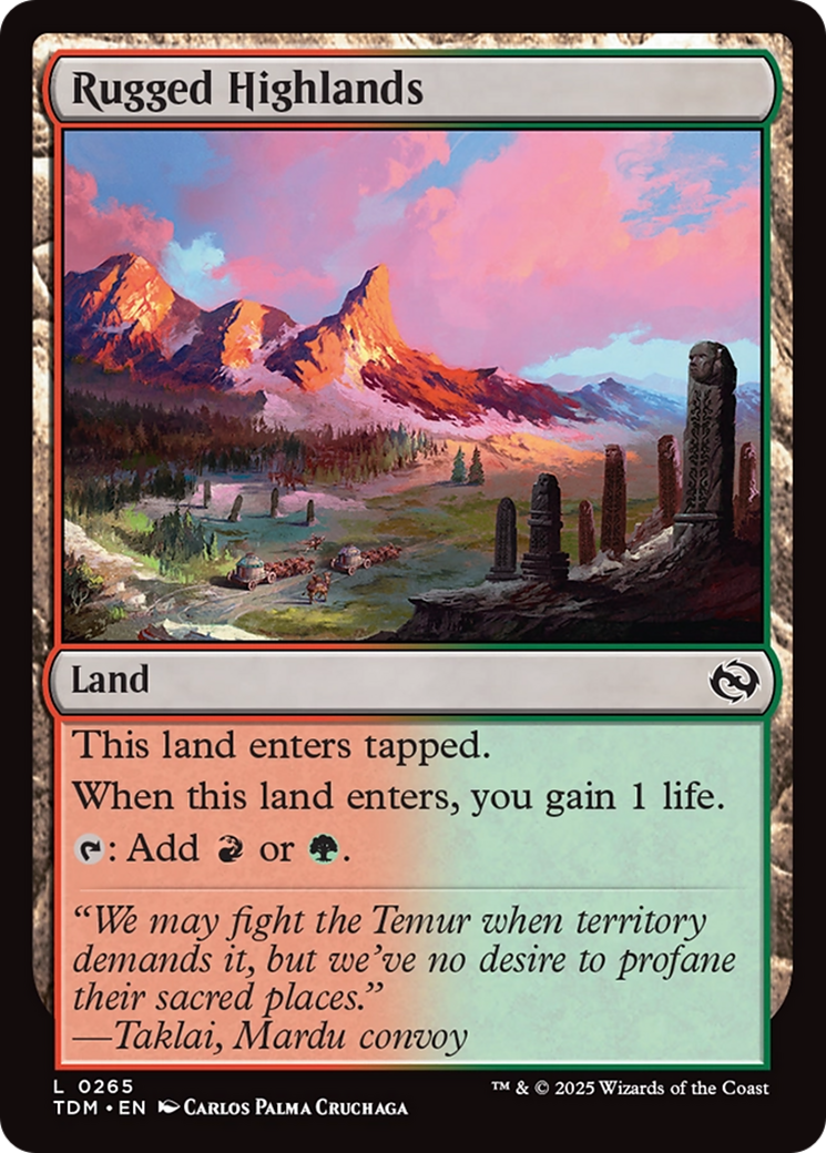 Rugged Highlands (TDM-265) [Tarkir: Dragonstorm]