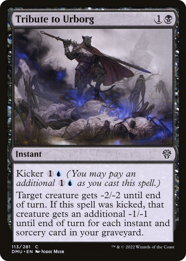 Tribute to Urborg (DMU-113) [Dominaria United] Foil