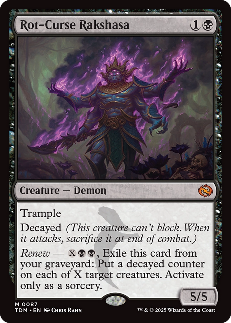 Rot-Curse Rakshasa (TDM-087) [Tarkir: Dragonstorm] Foil