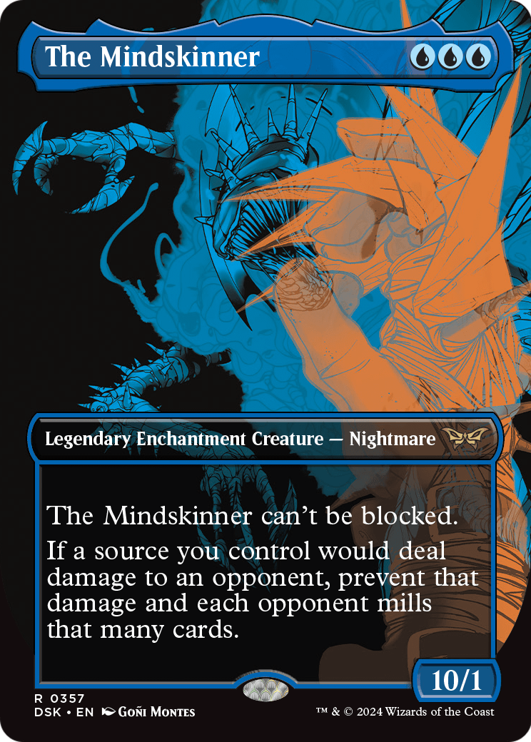 The Mindskinner (Showcase) (DSK-357) (Borderless) [Duskmourn: House of Horror] Foil