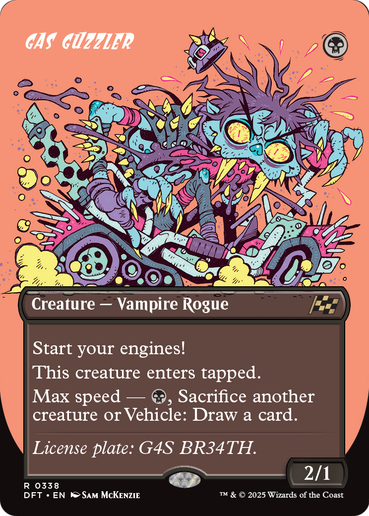 Gas Guzzler (Borderless) (DFT-338) [Aetherdrift] Foil