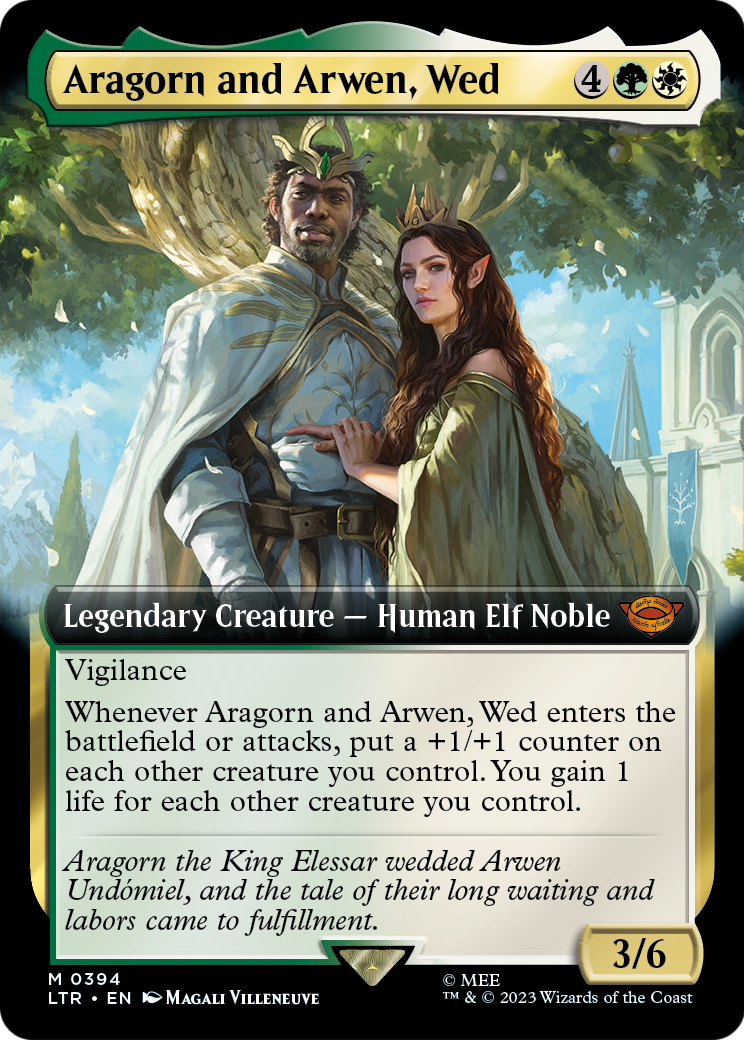 Aragorn and Arwen, Wed (Extended Art) (LTR-394) [The Lord of the Rings: Tales of Middle-earth]