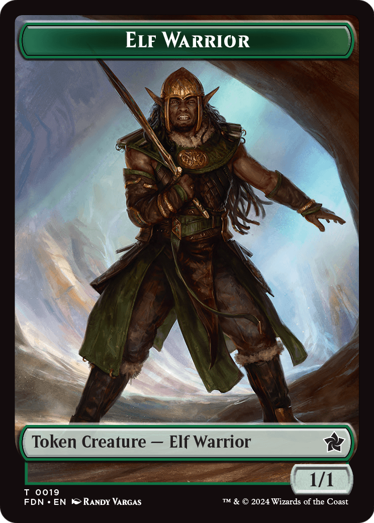 Elf Warrior (TFDN-019) [Foundations Tokens]