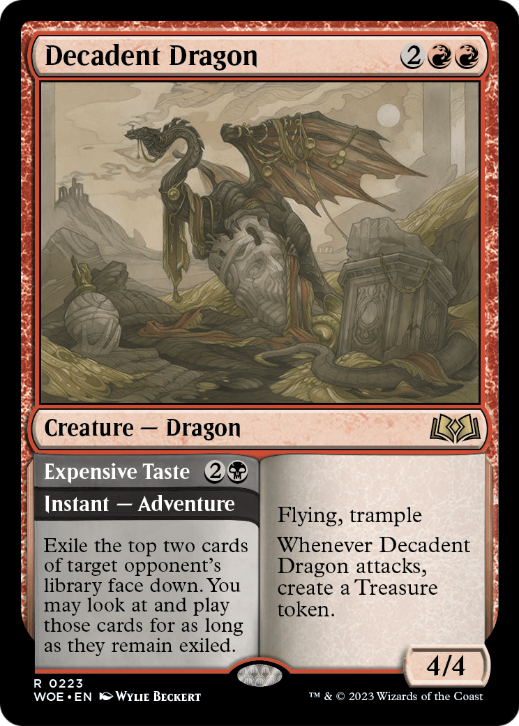 Decadent Dragon (WOE-223) [Wilds of Eldraine]
