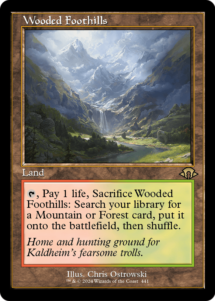 Wooded Foothills (Retro Frame) (MH3-441) [Modern Horizons 3]