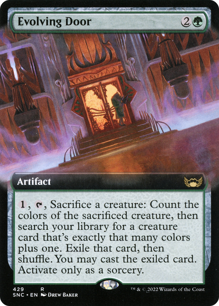 Evolving Door (Extended Art) (SNC-429) [Streets of New Capenna] Foil