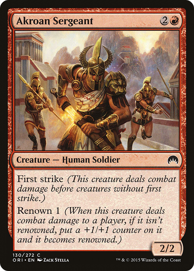 Akroan Sergeant (ORI-130) [Magic Origins]