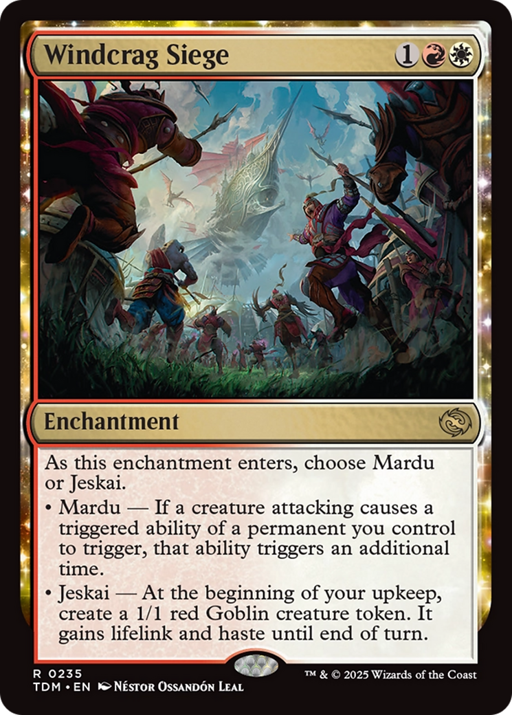 Windcrag Siege (TDM-235) [Tarkir: Dragonstorm] Foil