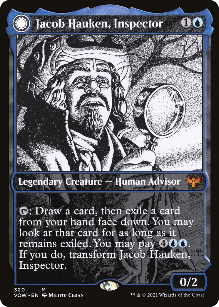 Jacob Hauken, Inspector (Showcase) (VOW-320) [Innistrad: Crimson Vow] Foil