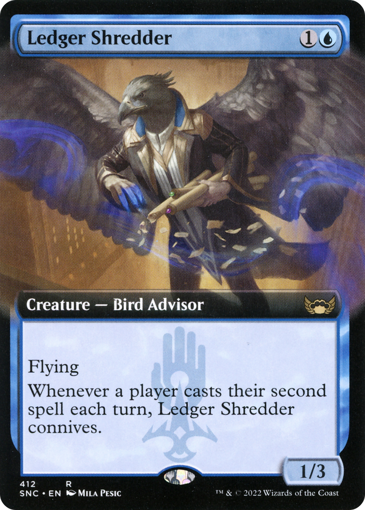 Ledger Shredder (Extended Art) (SNC-412) [Streets of New Capenna] Foil