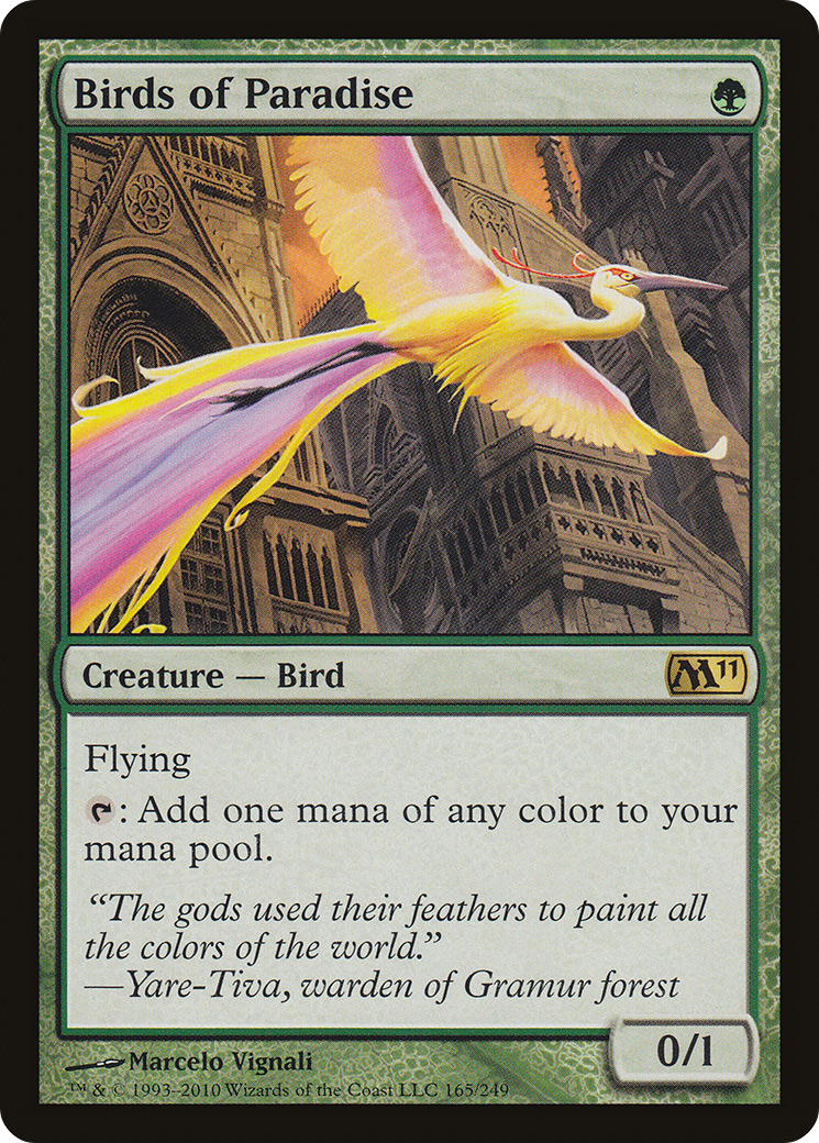 Birds of Paradise (M11-165) [Magic 2011] Foil